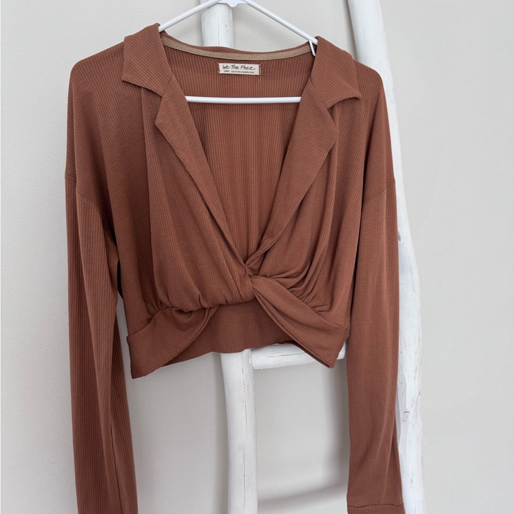 Free People long sleeve crop top